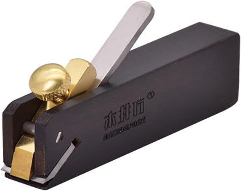 LIXINDEE Mini Wood Planer Hand Tool, Pocket Plane, Tiny Ebony Plane for Wood,Small Hand Plane Wood Planer Woodcraft Tool, Perfect for Woodworking, Trimming, Surface Smoothing (C Plane) - Image 1
